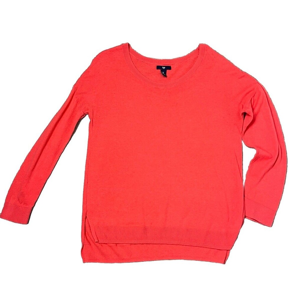 Gap Colorful Preppy Sweater Medium Long Sleeve Ribbed Stretch Cotton Classic